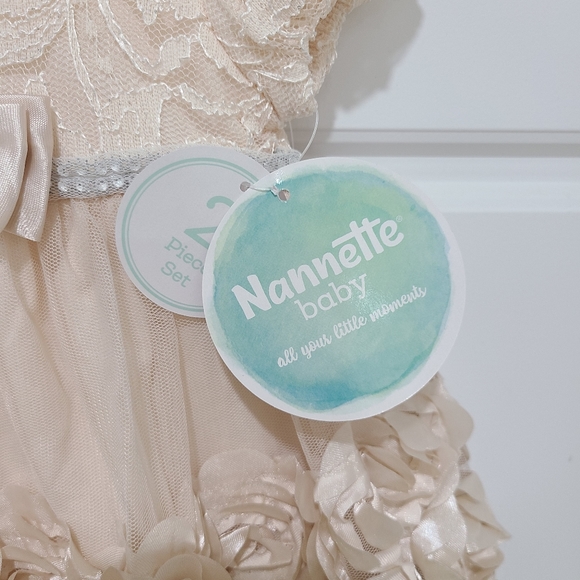 Nannette Blush Pink 2-Piece Dress Set 6/9M (NWT) - Picture 4 of 4